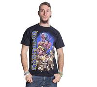Iron Maiden Somewhere Back In Time Steve Harris Oficial Camiseta para Hombre (X-Large)