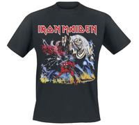Iron Maiden Stranger Number of The Beast Hombre Camiseta Negro XXL