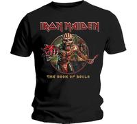 Iron Maiden - T-Shirt # L Black Unisex # Book of Souls Eddie Circle