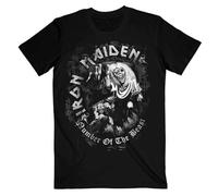 Iron Maiden - T-Shirt # L Black Unisex # Number of the Beast Grey Tone