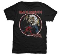 Iron Maiden - T-Shirt # L Ladies White # Hand Drawn Logo