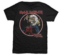 Iron Maiden - T-Shirt # L Ladies White # Hand Drawn Logo