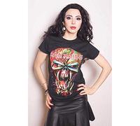 Iron Maiden - T-Shirt # M Black Femmina # Final Frontier