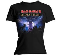 Iron Maiden - T-Shirt # S Black Femmina # Legacy Army