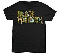 Iron Maiden - T-Shirt # S Black Unisex # Eddie Logo