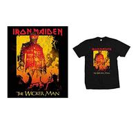 Iron Maiden - T-Shirt # S Black Unisex # the Wicker Man Fire