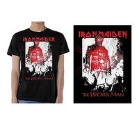 Iron Maiden - T-Shirt # S Black Unisex # the Wicker Man Smoke