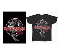 Iron Maiden - T-Shirt # Xxl Black Unisex # Piece of Mind Circle