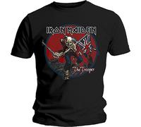 Iron Maiden Camiseta Powerslave Lightning Circle Unisex XXL Negra