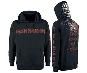 Iron Maiden The Book of Souls Eddie Hombre Sudadera con Capucha Negro XXL