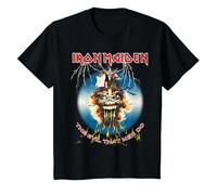 Iron Maiden The Evil That Men Do Camiseta, Niños, Negro, 12 años