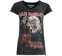 Iron Maiden The Number of The Beast Mujer Camiseta Negro L