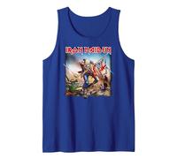 Iron Maiden The Trooper Camiseta sin Mangas, Hombre, Azul Real, XL