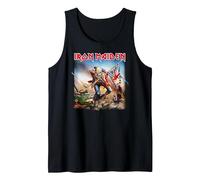 Iron Maiden The Trooper Camiseta sin Mangas, Hombre, Negro, L