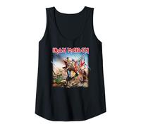 Iron Maiden The Trooper Camiseta sin Mangas, Mujer, Negro, L