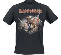 Iron Maiden Trooper Hombre Camiseta Negro L 100% algodón Vorne Bedruckt Regular