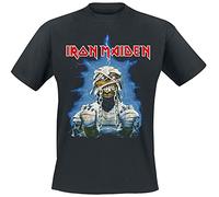 Iron Maiden World Slavery Tour 1984-1985 Hombre Camiseta Negro M