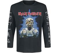 Iron Maiden World Slavery Tour Hombre Camiseta Manga Larga Negro 100% algodón Regular