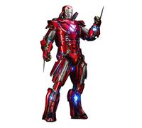 Iron Man 3 Silver Centurion Armor Suit-Up escala 1:6 modelo coleccionable fundid