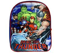 Iron Man, Hulk, Thor & Capitán América Vengadores Niños Marvel Vengadores Mochila Mochila Mochila de viaje escolar - Bring the Thunder, multicolor