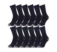 Iron Mountain IMSCK221 Calcetines de trabajo acolchados de algodón reciclado de alta resistencia para hombre Multipack Workwear (12 pares), multicolor, talla única