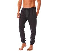Iron Mountain IMPNT206 Pantalón de chándal ecológico para hombre con hilo reciclado, parte inferior de chándal con puños, Carbón de Leña Marl, 4XL