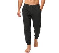 Iron Mountain Pantalones Jogger Hombre - Joggers Felpa con Cintura Ajustable y Bolsillos, Pantalón Deportivo con Puños para Gym, Fitness y Uso Diario (Negro, 4XL)