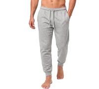 Iron Mountain Pantalones Jogger Hombre - Joggers Felpa con Cintura Ajustable y Bolsillos, Pantalón Deportivo con Puños para Gym, Fitness y Uso Diario (Gris Claro Jaspeado, 3XL)