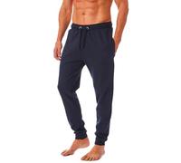 Iron Mountain IMPNT206 Pantalón de chándal ecológico para hombre con hilo reciclado, parte inferior de chándal con puños, Marina Azul, L