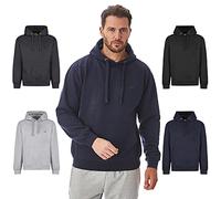 Iron Mountain Sudadera con Capucha de Forro Polar Suave para Hombre, Parte Superior ecológica con Hilo Reciclado recuperado, Azul Marino, 3XL