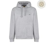Iron Mountain Sudadera con Capucha de Forro Polar Suave para Hombre, Parte Superior ecológica con Hilo Reciclado recuperado, Gris Claro Jaspeado, 2XL