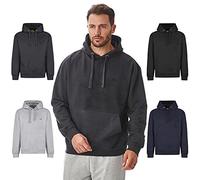 Iron Mountain Sudadera con Capucha de Forro Polar Suave para Hombre, Parte Superior ecológica con Hilo Reciclado recuperado, Carbón Jaspeado, L