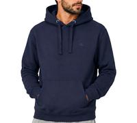 Iron Mountain Sudadera con Capucha de Forro Polar Suave para Hombre, Parte Superior ecológica con Hilo Reciclado recuperado, Azul Marino, 2XL