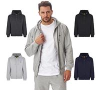 Iron Mountain Sudadera con Capucha para Hombre, respetuosa con el Medio Ambiente, Forro Polar Suave, Flexible, cómoda, con Cremallera, con Capucha, Grigio Chiaro Marl, L