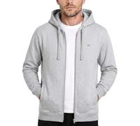 Iron Mountain Sudadera Hombre con Cremallera Fleece - Hoodie Algodón con Cierre Completo y Bolsillo Canguro, Sudadera Workwear para Deporte y Uso Diario (Gris Claro, XL)