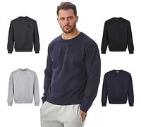 Iron Mountain IMSWT205 Sudadera de Cuello Redondo para Hombre con Hilo Reciclado Respetuoso con el Medio Ambiente, Anti-Pilling, Flexible, cómoda y con Suave Forro de vellón, Azul Marino, XL