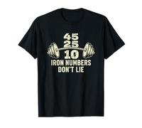 Iron Numbers Don’t Lie Strength Training Motivation Camiseta