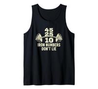 Iron Numbers Don’t Lie Strength Training Motivation Camiseta sin Mangas