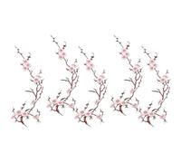 Iron On Flower Patches, Embroidered Floral Vine Clothing Appliques 5 Pieces