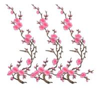 Iron On Patches Cherry Blossom Embroidery For Jeans Bags Hats (#A (3Pcs))