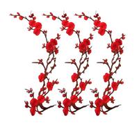 Iron On Patches Cherry Blossom Embroidery For Jeans Bags Hats (#L (3Pcs))