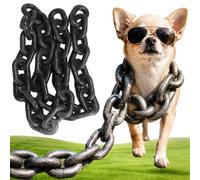 Iron Paw Chain Leash, Big Chain Leash For Small Dog Funny, Iron Paw Leashs Funny, Plastic Imitating Irons Chains Looks Strong and Heavy For Small Dog/Cat Photo Props (B-1.5M/59IN)
