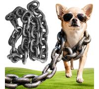 Iron Paw Chain Leash, Big Chain Leash For Small Dog Funny, Iron Paw Leashs Funny, Plastic Imitating Irons Chains Looks Strong and Heavy For Small Dog/Cat Photo Props (A-1.5M/59IN)