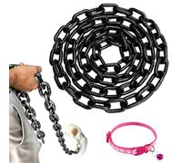 Iron Paw TouchLink Leash, Funny Dog Leash Chain (Black,L-2m)