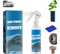 Iron Powder Remover Spray, Multi-functional Quick-Acting Rust Removal Spray, Car Rust & Iron Particle Remover Spray, Multipurpose Iron Spray for Wheels, Metal Tools, Chains,Stainless Steel (1Pc)