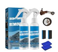 Iron Remover-Multi-Functional Quick-Acting Rust Removal Spray 100ml Portable Rust Remover Spray Fast-Acting Oxidation Easy to Sprays For Tools Metals and Car Parts (2pcs)