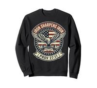 Iron Sharpens Iron Christian Men Bible Scripture Gym Workout Sudadera