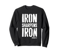 Iron Sharpens Iron Proverbs 27:17 Entrenamiento Cristiano Sudadera