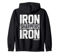 Iron Sharpens Iron Proverbs 27:17 Gimnasio Entrenamiento religioso Sudadera con Capucha