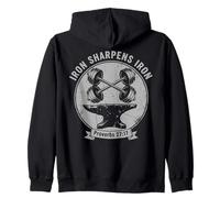Iron Sharpens Iron Proverbs 27 17 Sudadera con Capucha